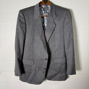 Bartolini 100% Wool Sportscoat, Blazer Gray Pinstripe Fully Lined Size 44S